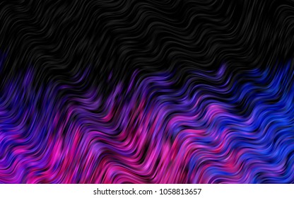 Dark Blue, Red vector template with bubble shapes. Shining illustration, which consist of blurred lines, circles. The best blurred design for your business.