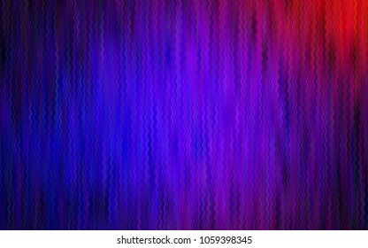 Dark Blue, Red vector template with lines, ovals. Blurred geometric sample with gradient bubbles.  Marble design for your web site.
