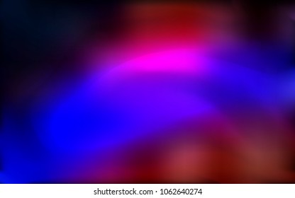 Dark Blue, Red vector template with lines, ovals. Blurred geometric sample with gradient bubbles.  Textured wave pattern for backgrounds.