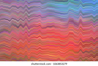 Dark Blue, Red vector template with lines, ovals. Brand-new colored illustration in marble style with gradient. The best blurred design for your business.