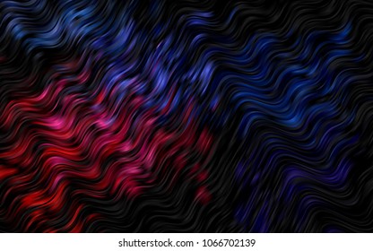 Dark Blue, Red vector template with bubble shapes. An elegant bright illustration with gradient. The best blurred design for your business.