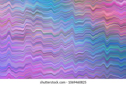 Dark Blue, Red vector template with bent lines. Shining illustration, which consist of blurred lines, circles. Marble design for your web site.