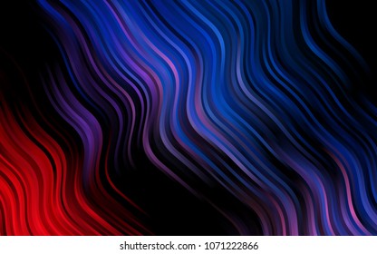 Dark Blue, Red vector template with bubble shapes. Colorful abstract illustration with gradient lines. Marble design for your web site.