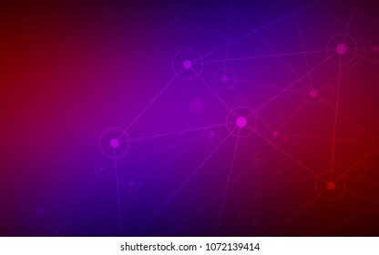 Dark Blue, Red vector template with circles, triangles. Abstract illustration with colorful discs and triangles. New design for ad, poster, banner of your website.