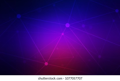 Dark Blue, Red vector template with circles, triangles. Colorful illustration with circles and lines in futuristic style. Beautiful design for your business advert.