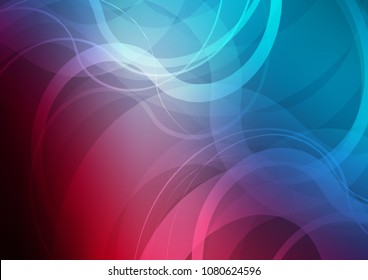 Dark Blue, Red vector template with bubble shapes. Geometric illustration in marble style with gradient.  The template for cell phone backgrounds.