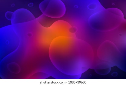 Dark Blue, Red vector template with bent lines. A vague circumflex abstract illustration with gradient. Memphis design for your web site.