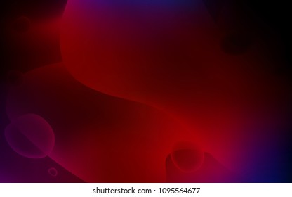 Dark Blue, Red vector template with bubble shapes. Shining crooked illustration in memphis style. A completely new memphis design for your business.