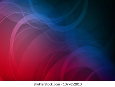 Dark Blue, Red vector template with lava shapes. Creative geometric illustration in marble style with gradient. The elegant pattern for brand book.