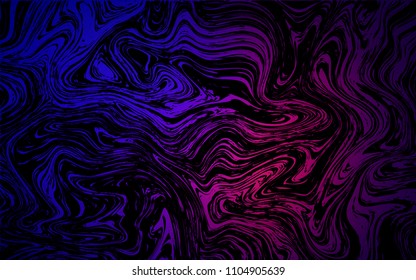 Dark Blue, Red vector template with bubble shapes. Blurred geometric sample with gradient bubbles.  A completely new template for your business design.