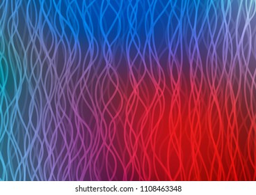 Dark Blue, Red vector template with lava shapes. Blurred geometric sample with gradient bubbles.  Marble style for your business design.