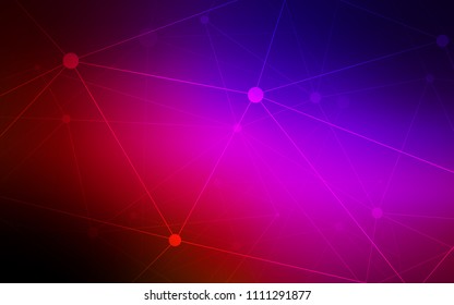 Dark Blue, Red vector template with circles, triangles. Colorful illustration with circles and lines in futuristic style. New design for ad, poster, banner of your website.