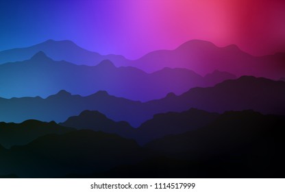 Dark Blue, Red vector template with bubble shapes. A completely new color illustration in mountain style. The template for cell phone backgrounds.