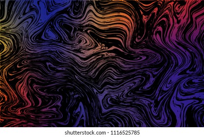Dark Blue, Red vector template with abstract circles. Shining illustration, which consist of blurred lines, circles. Textured wave pattern for backgrounds.