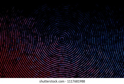 Dark Blue, Red vector template with lava shapes. Shining illustration, which consist of blurred lines, circles. The elegant pattern for brand book.