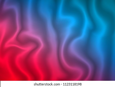 Dark Blue, Red vector template with abstract lines. A sample with blurred bubble shapes. A completely new template for your business design.
