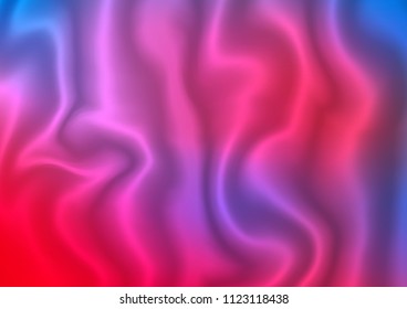 Dark Blue, Red vector template with bent lines. A sample with blurred bubble shapes. The elegant pattern for brand book.