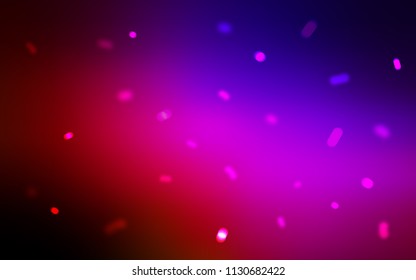 Dark Blue, Red vector template with ice snowflakes. Shining colored illustration with snow in christmas style. The pattern can be used for new year leaflets.