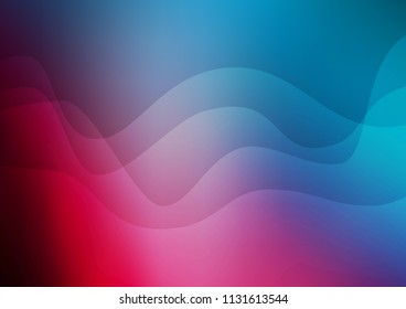 Dark Blue, Red vector template with lava shapes. A completely new color illustration in marble style. Textured wave pattern for backgrounds.