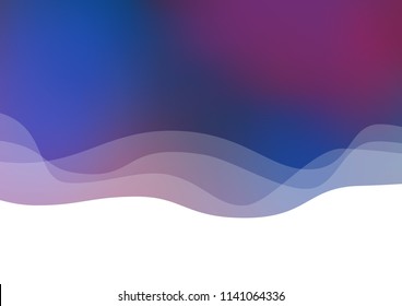 Dark Blue, Red vector template with bent lines. Shining illustration, which consist of blurred lines, circles. Marble design for your web site.