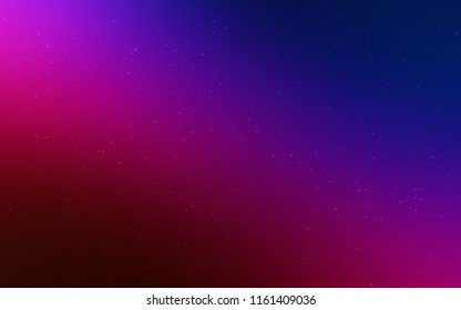 Dark Blue, Red vector template with space stars. Space stars on blurred abstract background with gradient. Template for cosmic backgrounds.