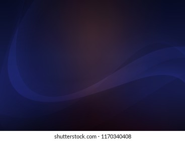 Dark Blue, Red vector template with lava shapes. Glitter abstract illustration with wry lines. A completely new marble design for your business.
