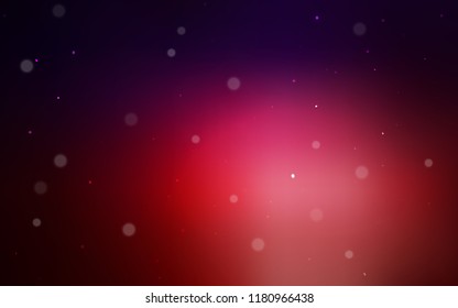Dark Blue, Red vector template with circles. Beautiful colored illustration with blurred circles in nature style. Pattern can be used for beautiful websites.