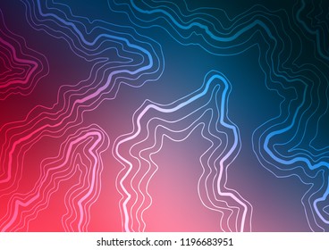 Dark Blue, Red vector template with lava shapes. Creative geometric illustration in marble style with gradient. The elegant pattern for brand book.