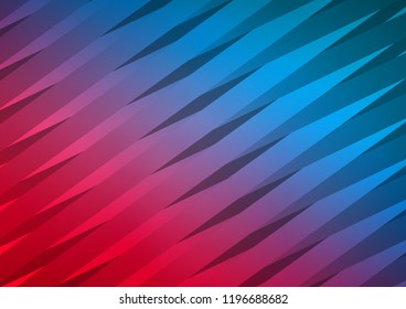 Dark Blue, Red vector template with repeated sticks. Modern geometrical abstract illustration with staves. The pattern can be used as ads, poster, banner for commercial.
