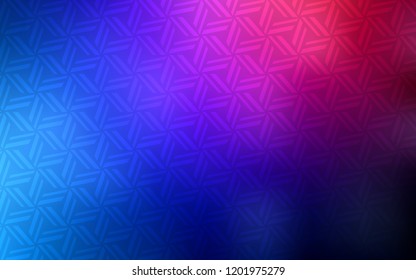 Dark Blue, Red vector template with crystals, triangles. Illustration with set of colorful triangles. The template can be used as a background.