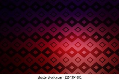 Dark Blue, Red vector template with rhombus. Glitter abstract illustration with rectangular shapes. Pattern can be used for websites.