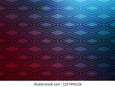 Dark Blue, Red vector template with sticks, squares. Colorful lines, squares on abstract background with gradient. Backdrop for TV commercials.