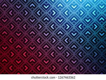 Dark Blue, Red vector template with sticks, squares. Modern geometric abstract illustration with lines, squares. Smart design for your business advert.
