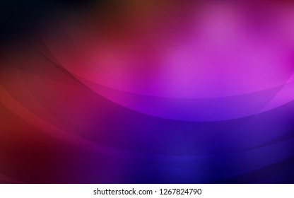Dark Blue, Red vector template with abstract circles. A vague circumflex abstract illustration with gradient. New composition for your brand book.