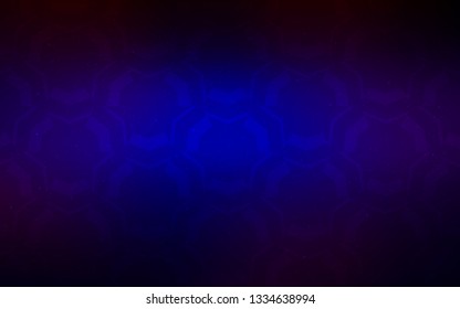 Dark Blue, Red vector template with lines. Creative illustration in halftone style with gradient. A completely new design for your business.