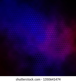 Dark Blue, Red vector template with circles. Abstract decorative design in gradient style with bubbles. Pattern for booklets, leaflets.