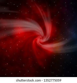 Dark Blue, Red vector template with neon stars. Colorful illustration with abstract gradient stars. Pattern for new year ad, booklets.