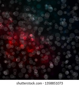 Dark Blue, Red vector template with circles. Glitter abstract illustration with colorful drops. Pattern for websites, landing pages.