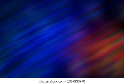 Dark Blue, Red vector template with space stars. Modern abstract illustration with Big Dipper stars. Pattern for astronomy websites.