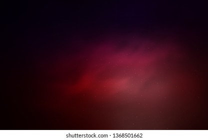 Dark Blue, Red vector template with space stars. Glitter abstract illustration with colorful cosmic stars. Best design for your ad, poster, banner.