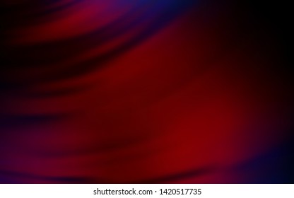 Dark Blue, Red vector template with bent lines. Brand new colorful illustration in simple style. A completely new design for your business.