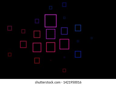 Dark Blue, Red vector template with rhombus. Decorative design in abstract style with rectangles. Pattern for busines ad, booklets, leaflets