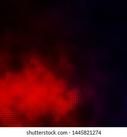 Dark Blue, Red vector template with circles. Colorful illustration with gradient dots in nature style. Pattern for wallpapers, curtains.