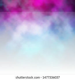 Dark Blue, Red vector template with sky, clouds. Shining illustration with abstract gradient clouds. Pattern for your commercials.