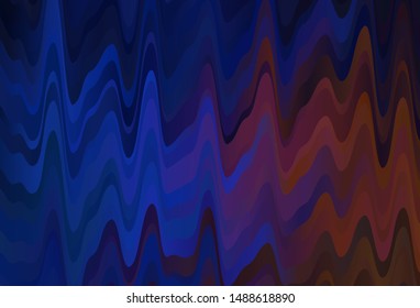 Dark Blue, Red vector template with wry lines. A circumflex abstract illustration with gradient. Template for cell phone screens.