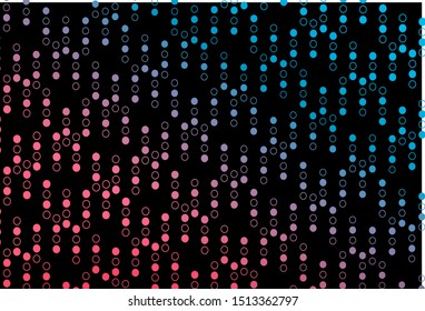 Dark Blue, Red vector template with circles. Modern abstract illustration with colorful water drops. Completely new template for your brand book.