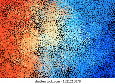 Dark Blue, Red vector template with chaotic shapes. Illustration with colorful gradient shapes in abstract style. Background for a cell phone.