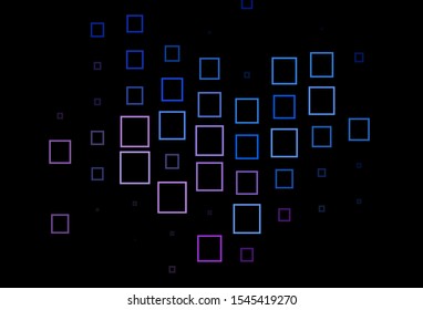 Dark Blue, Red vector template with rhombus. Decorative design in abstract style with rectangles. Pattern for busines ad, booklets, leaflets