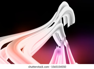 Dark Blue, Red vector template with lines. A circumflex abstract illustration with gradient. Abstract style for your business design.