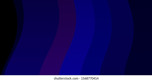 Dark Blue, Red vector template with curves. Bright illustration with gradient circular arcs. Best design for your posters, banners.